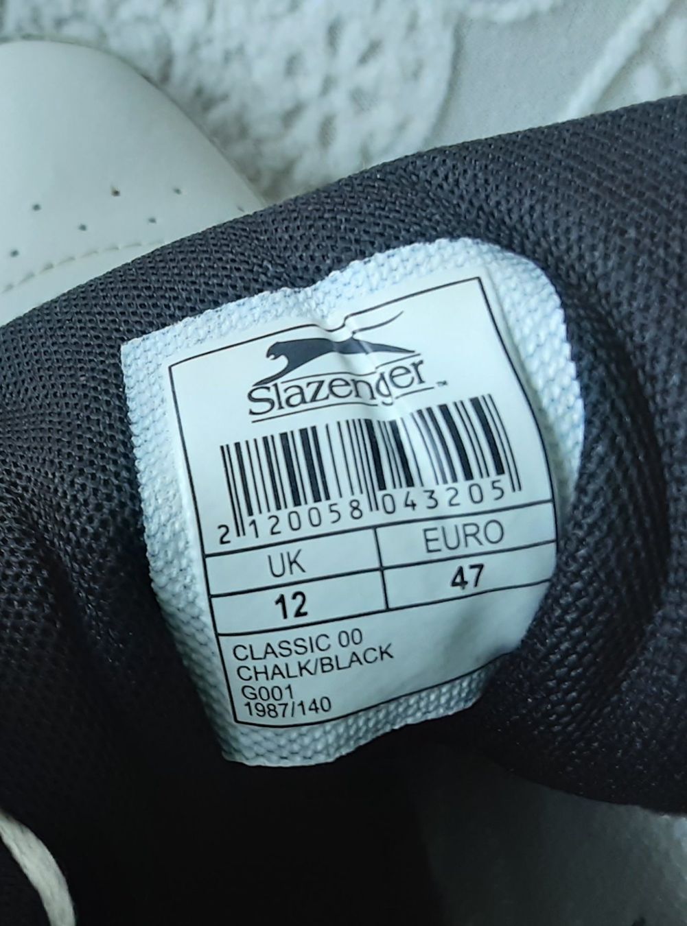 Herrenschuhe: Slazenger Sneaker, weiss, Grösse 47 – Neu (gemäss Beschreibung) aus Arbon von obchod 5