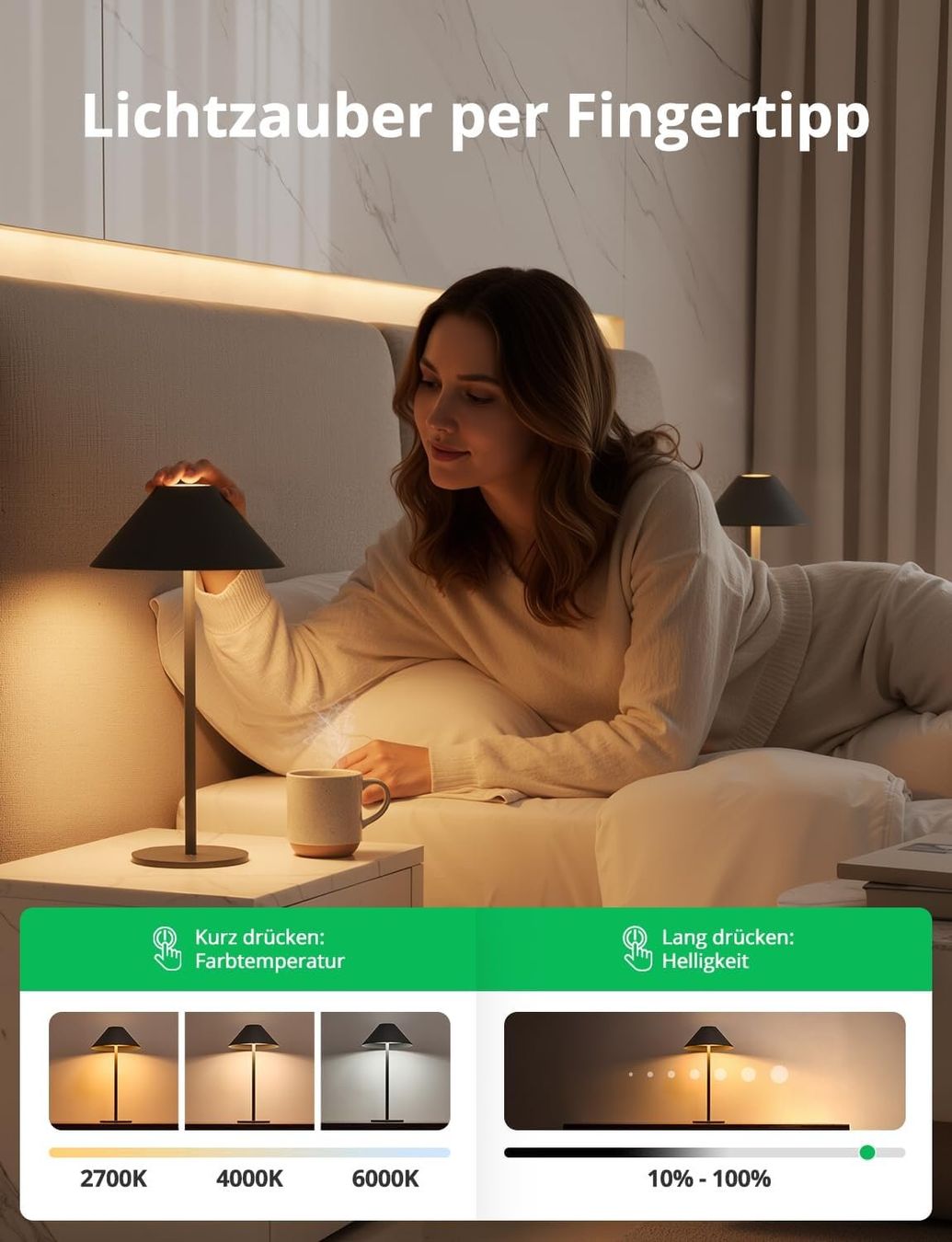 Lampen: LED Akku Tischlampe Touch – Neu und originalverpackt aus Nuglar von SaleRitter 4
