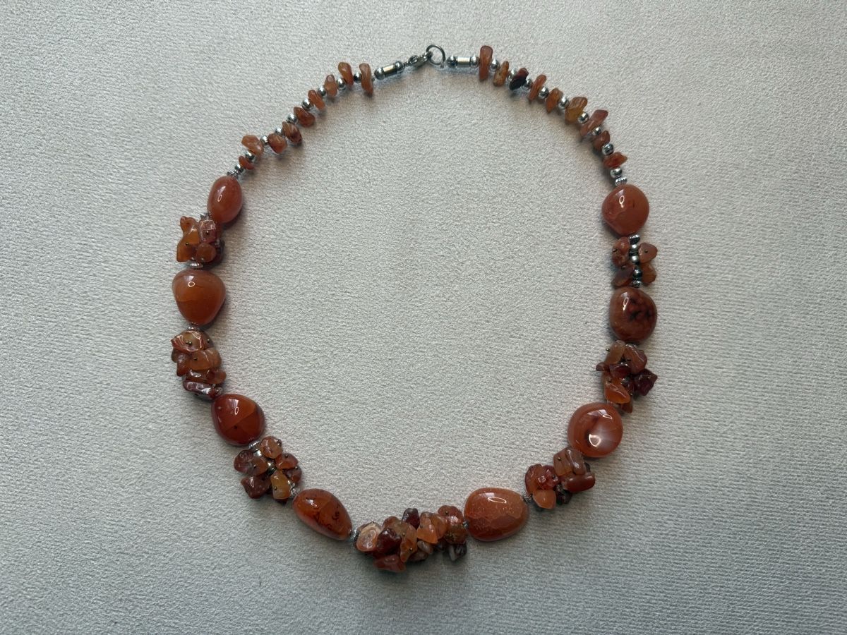 Catenine: Halskette mit Karneol, Vintage – Usato da Lamone venduto da LaCantinaMagica 7
