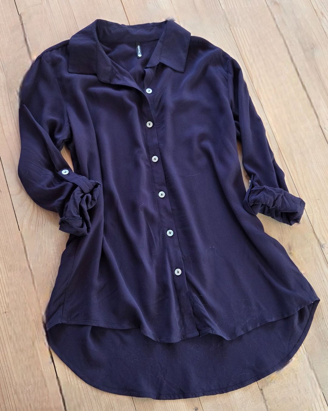 Camicette: Bluse elegant,dunkelblau,angenehmer Stoff,Gr.S – Nuovo (secondo la descrizione) da Siblingen venduto da Vany_McDougall 5