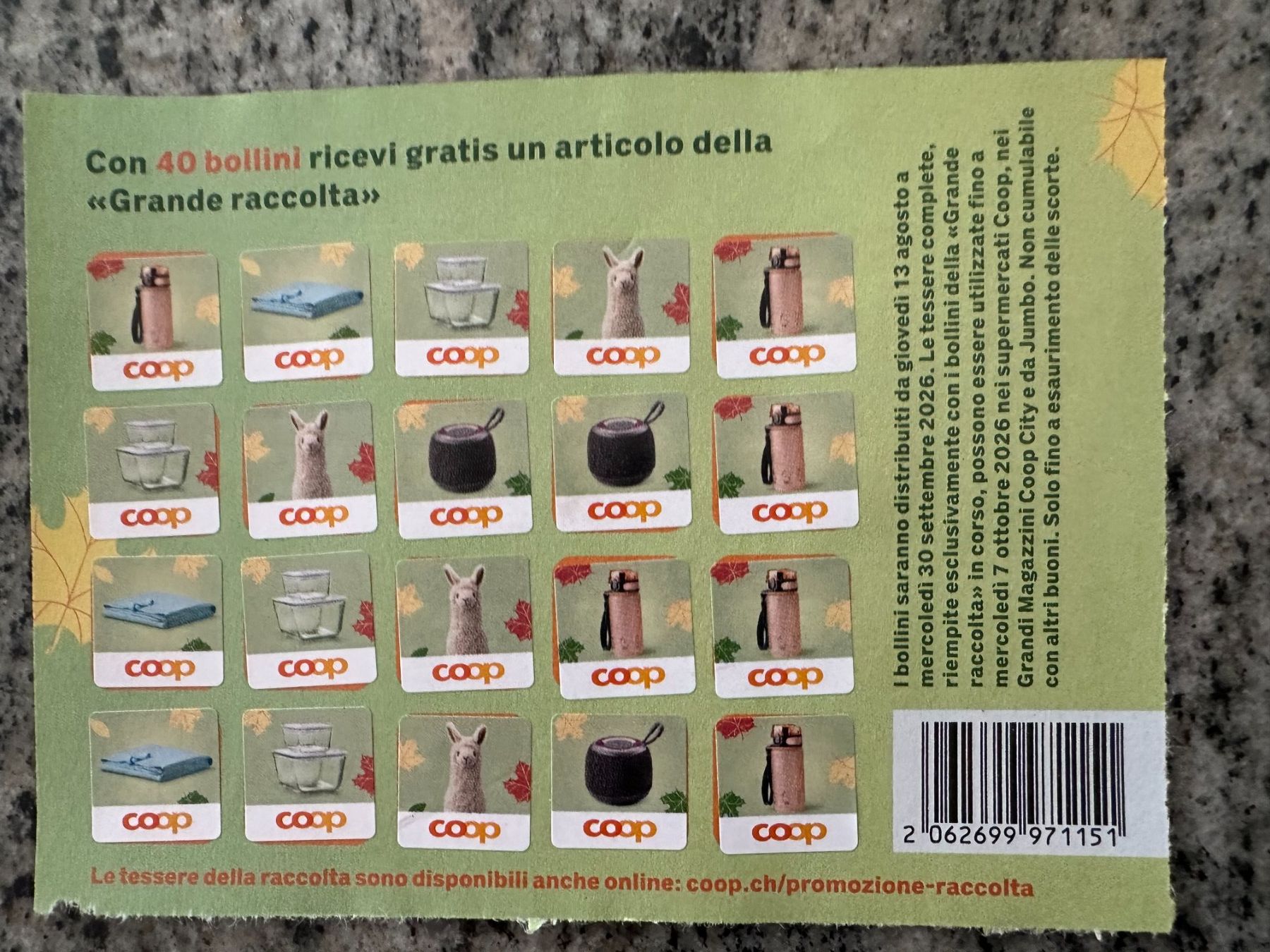 Coop Raccolte di bollini & punti: COOP GROSSER SAMMELSPASS – Usato da Zürich venduto da Linthi1 1