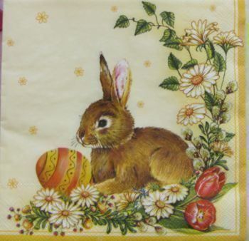 Servietten: Serviette hase (O5) 2Stk. – Neu (gemäss Beschreibung) aus Schlatt TG von kreativ-atelier