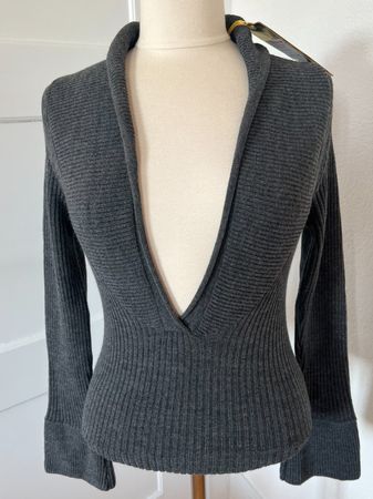 NEXOS Damen Pullover, 50% Wolle, in Gr. M, Grau, NEU