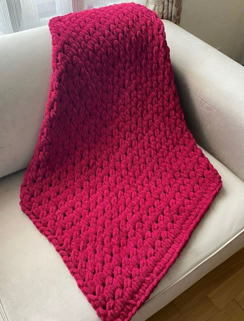 Coperte: Handgestrickte Puffy-Decke – Nuovo (secondo la descrizione) da Effretikon venduto da Lunaaa_ 1
