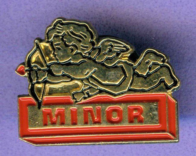 Placchette & Badge: MINOR  Schokolade  rot – Usato da Winterthur venduto da Sammleroase