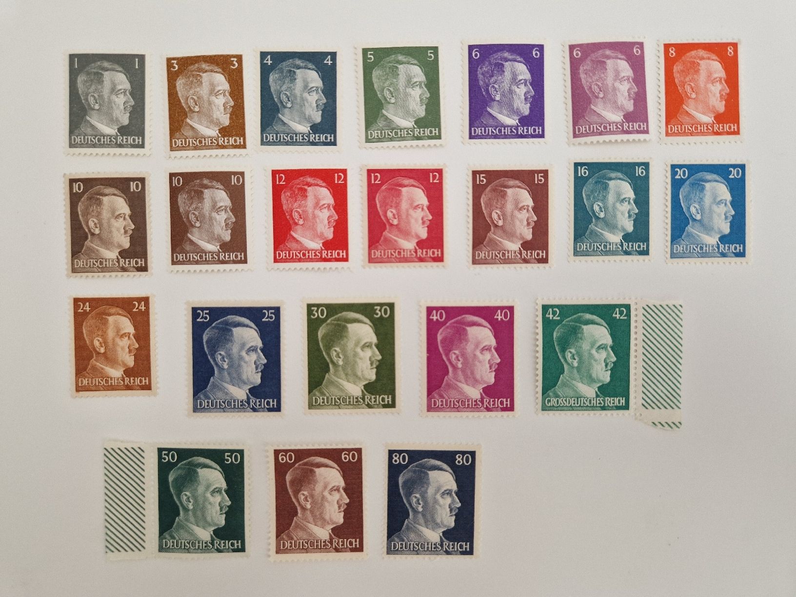 Tous les timbres: Deutsches Reich Adolf Hitler Briefmarken Set postfrisch – Neuf (Voir description) à St. Gallen par Enrico_SG
