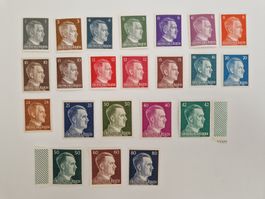 Deutsches Reich Adolf Hitler Briefmarken Set postfrisch