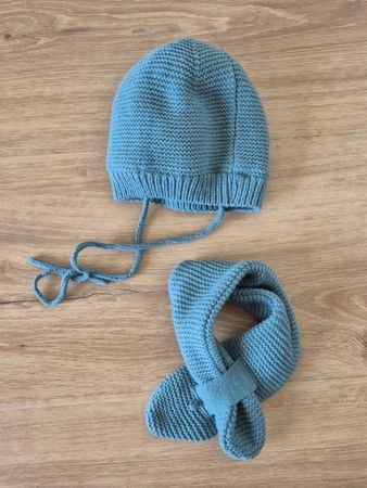 Winterset: Mütze und Schal, 44cm 3-6mt