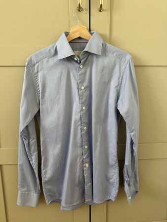 Eton Hemd Blau Gr. 38 / Chemise Eton bleue taille 38 