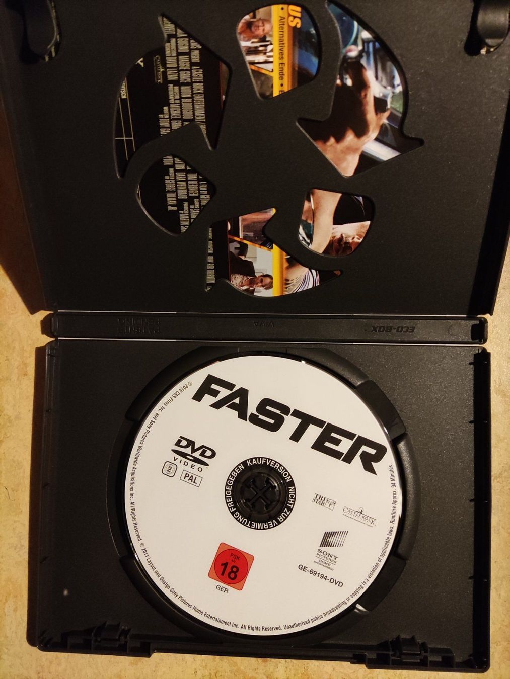 Tous les DVDs: FASTER – D'occasion à Basel par Alacant 2