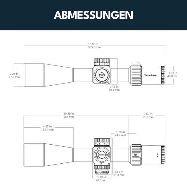 Schweizer Armee Armi bianche: Zielfernrohr Vector Optics Taurus 6-24x50 HD MIL – Nuovo e nell'imballaggio originale da Emmen venduto da Pat-LU 6