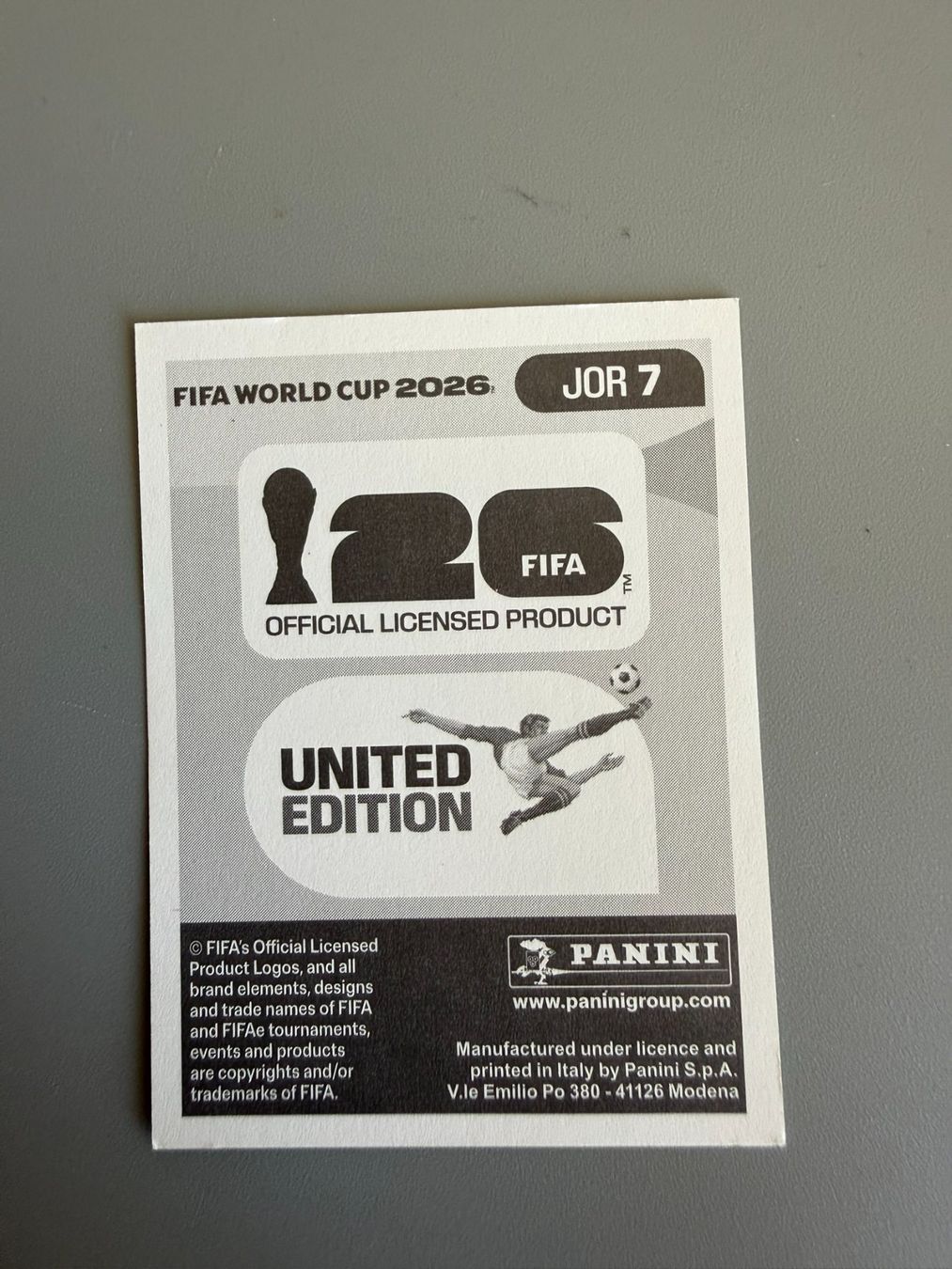Panini Carte collezionabili: Panini Saleem Obaid JOR7 – Usato da Liebefeld venduto da Ronaldo-1996 1