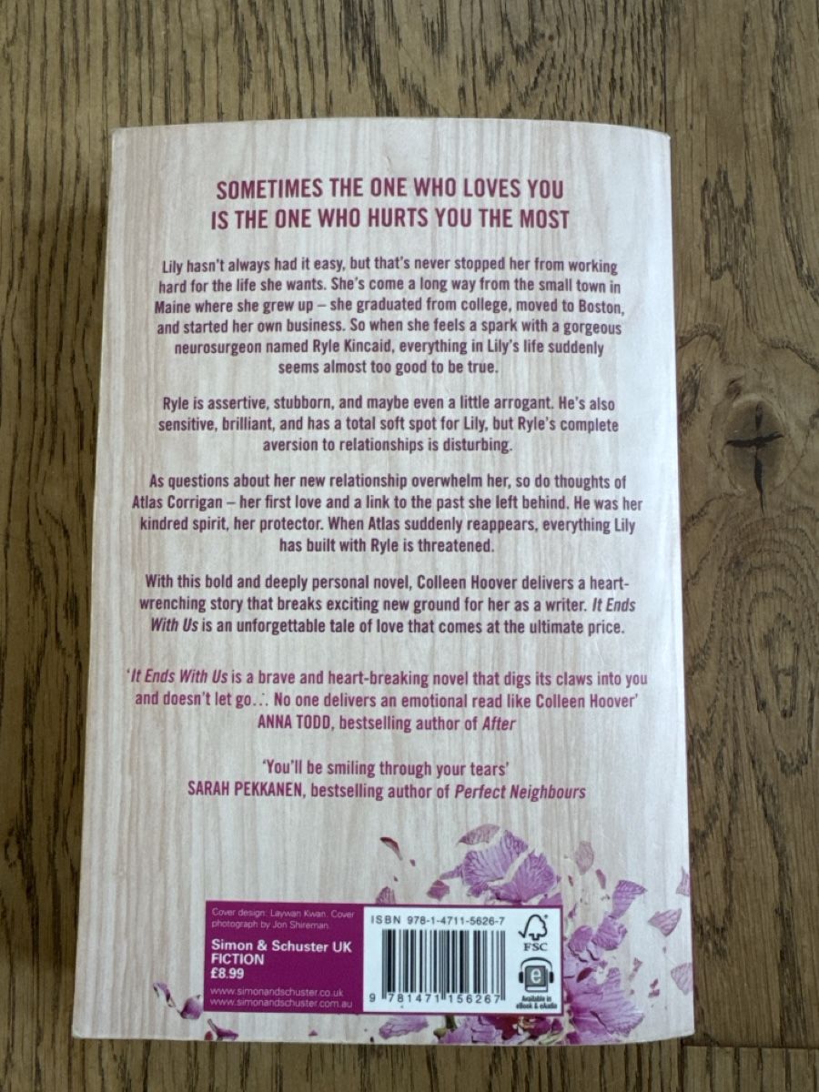 Libri: Colleen Hoover It Ends With Us – Usato da Thalwil venduto da SorayaA7 1