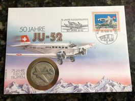 Münzbrief 50 Jahre Ju-52