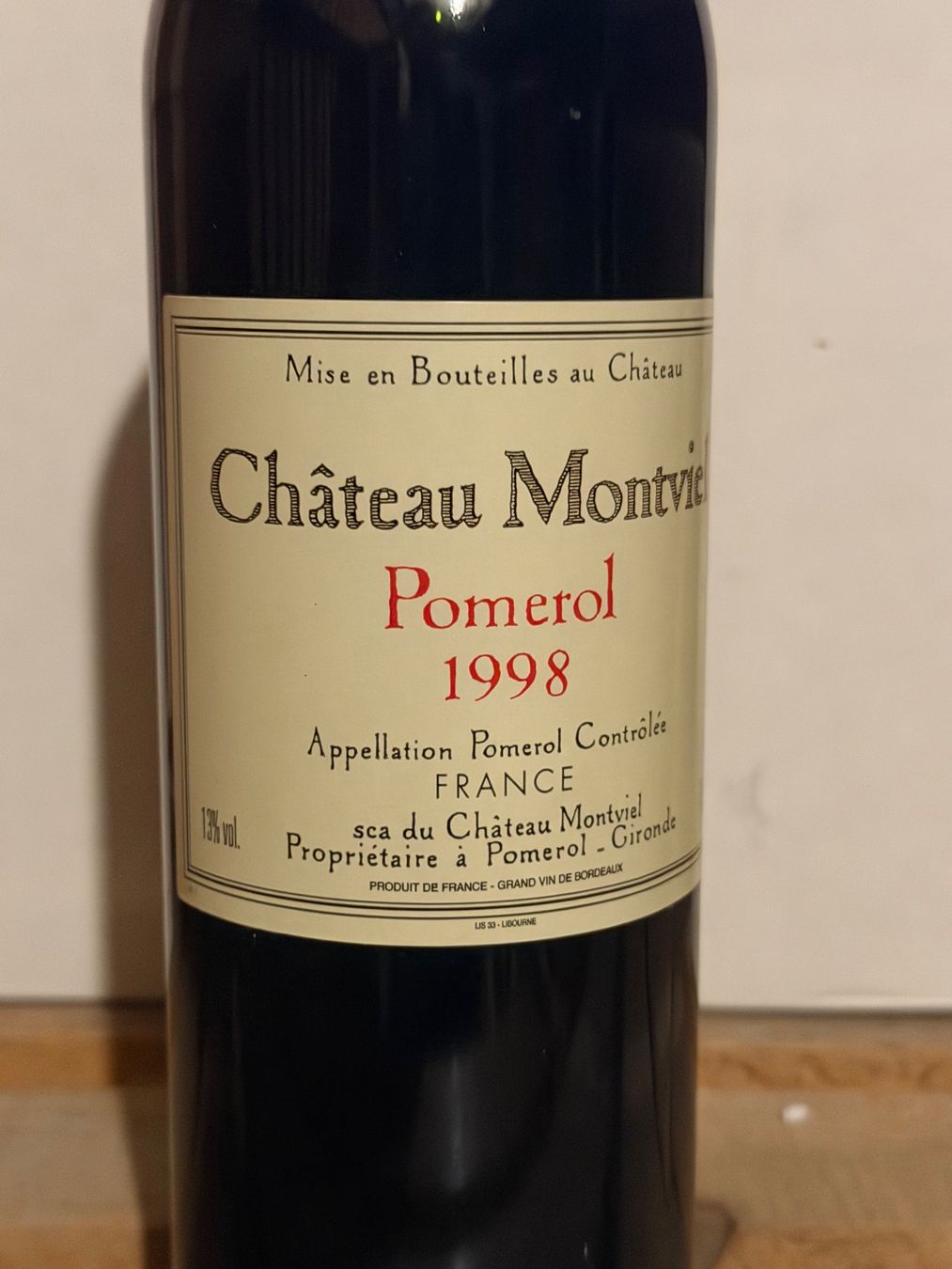 Vino: Château Montviel 1998 POMEROL – Nuovo (secondo la descrizione) da Roche VD venduto da avediscipule 1