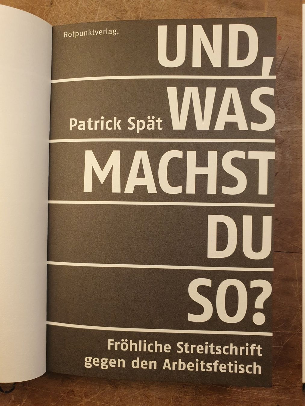 Libri: Und was machst du so? - Patrick Spät – Usato da Zürich venduto da loosebone 2