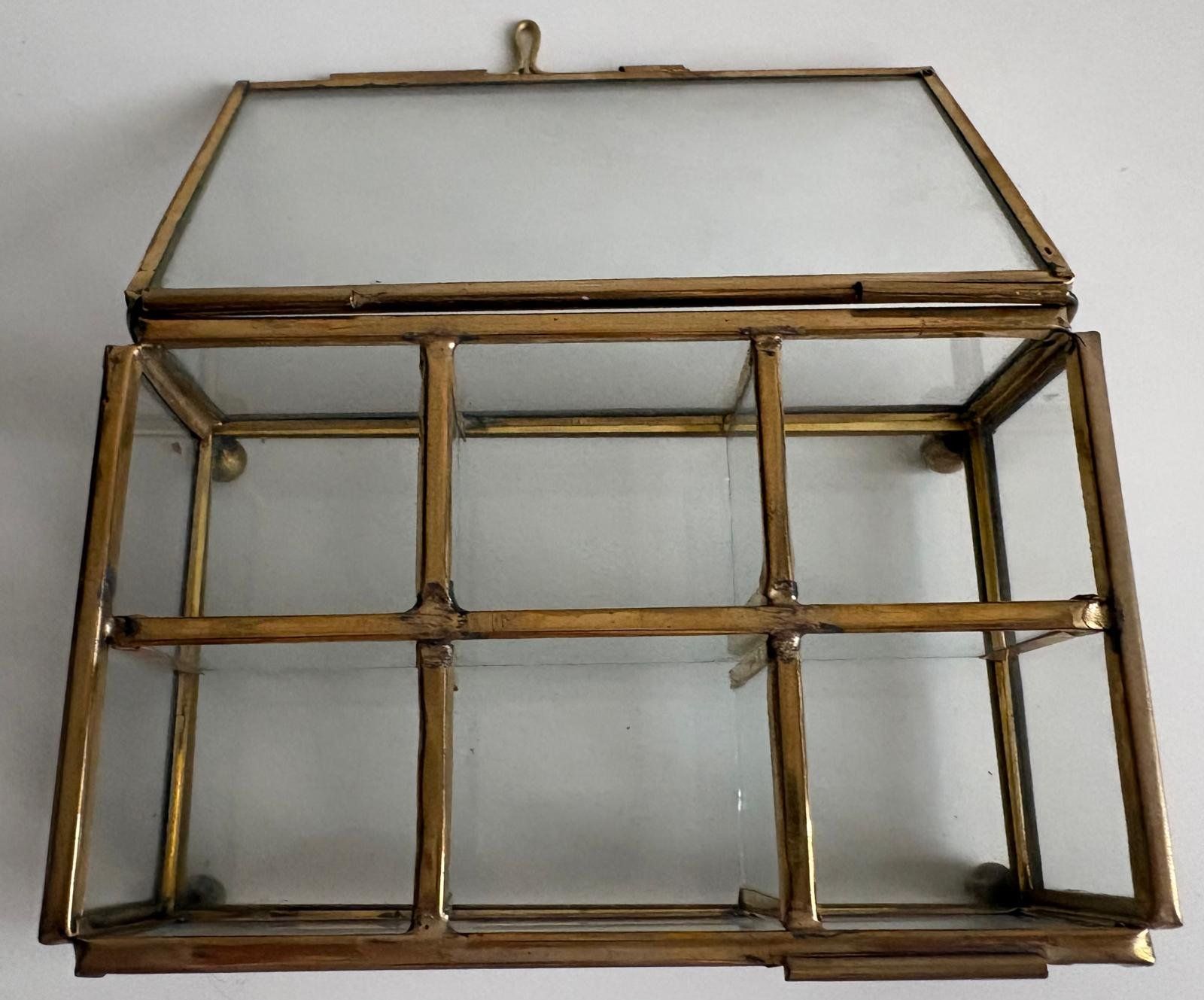 Portagioie: Glas Messing Schmuckkästchen Schmuckschatulle – Usato da Zürich venduto da Pam-Creation 5