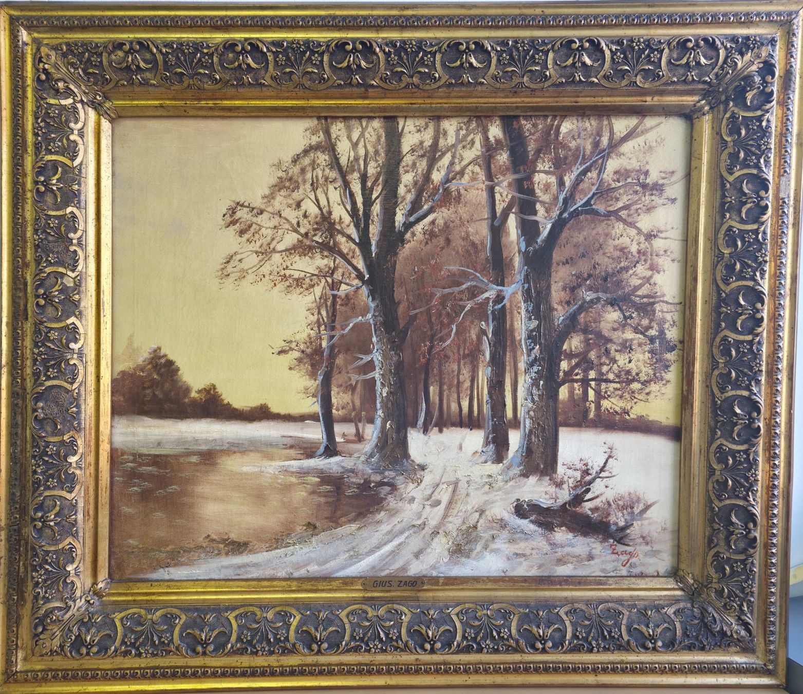 Dipinti: Ölgemälde von Giuseppe Zago 1881-1947 – Usato da Dietlikon venduto da litisop