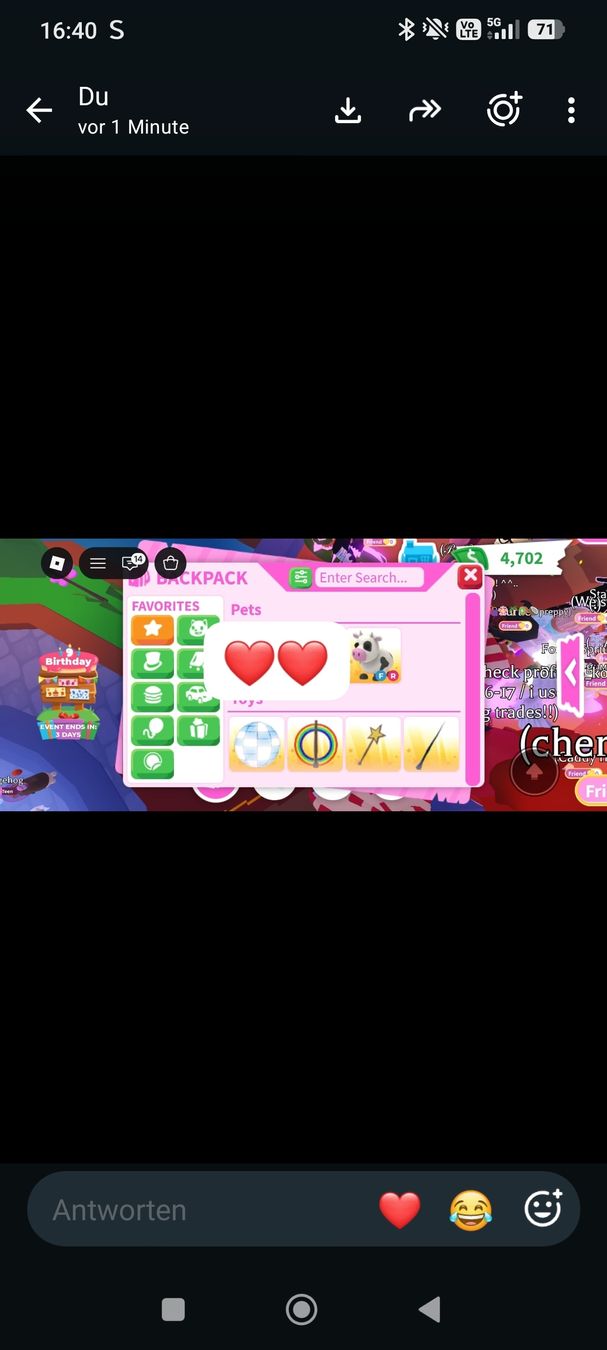 Spiele: Adopt me/ Roblox FR Cow – Neu und originalverpackt aus Schönenwerd von nad_x829