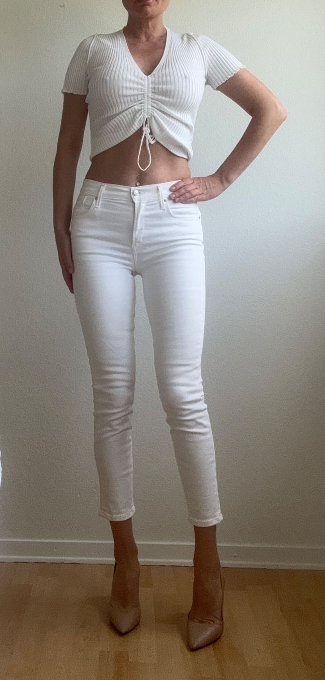 Agolde Jeans: AGOLDE White Denim Jeans - Size 26 - NEW – Nuovo (secondo la descrizione) da Versoix venduto da Bazanchiklovalova