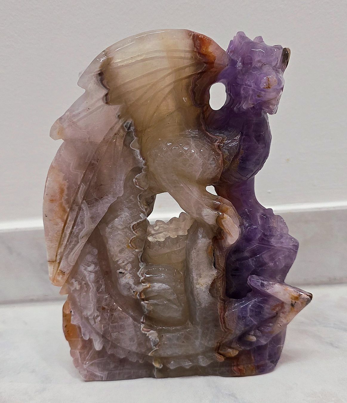 Minerali & Pietre curative: Amethyst-Achat Drache 1.33kg – Nuovo e nell'imballaggio originale da Matzingen venduto da Shay_Crystalz