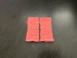 Handgestrickte Pulswärmer - Amedisli Rosa