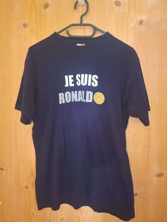 Je suis Ronaldo T-Shirt, Grösse S schwarz