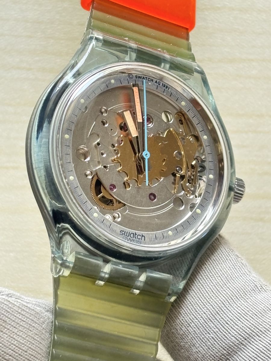 Swatch Orologi: Swatch Automatikuhr Transparent Gehaeuse  – Usato da Grenchen venduto da chththl 5