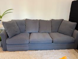 IKEA 3er Sofa mit Schlaffunktion grau