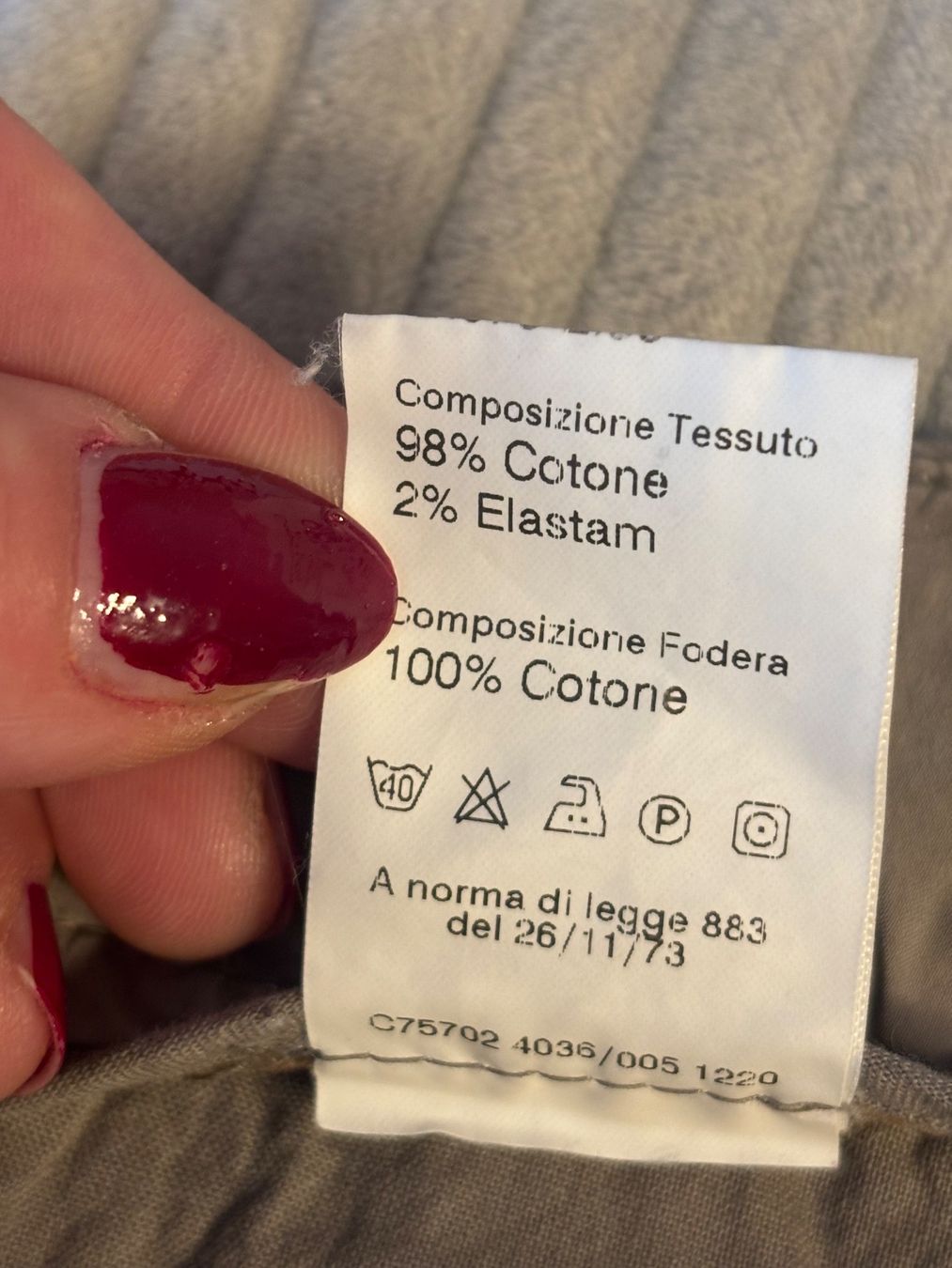 Peserico Pantaloni: Cappellini  by Peserico Hose Baumwolle – Usato da St. Margrethen SG venduto da dijanaO 9
