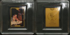 TOKELAU 2 Dollars 2022, CHRISTI GEBURT, Gold 1/200 oz stgl
