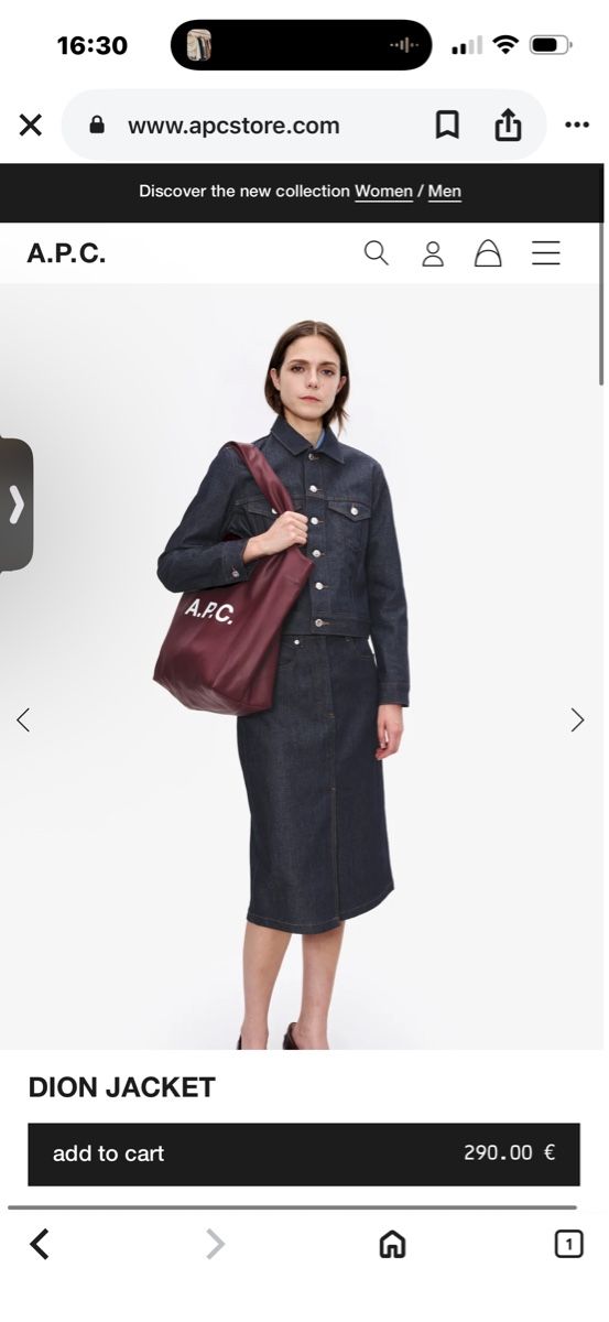 Apc Giacche: APC unisex denim jacket – Nuovo e nell'imballaggio originale da Mont-sur-Lausanne venduto da Gracie-He 3