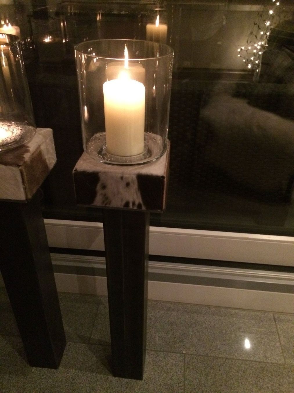 Portacandele: Kerzenständer Säule mit Windlicht – Usato da schmerikon venduto da nicole091 2