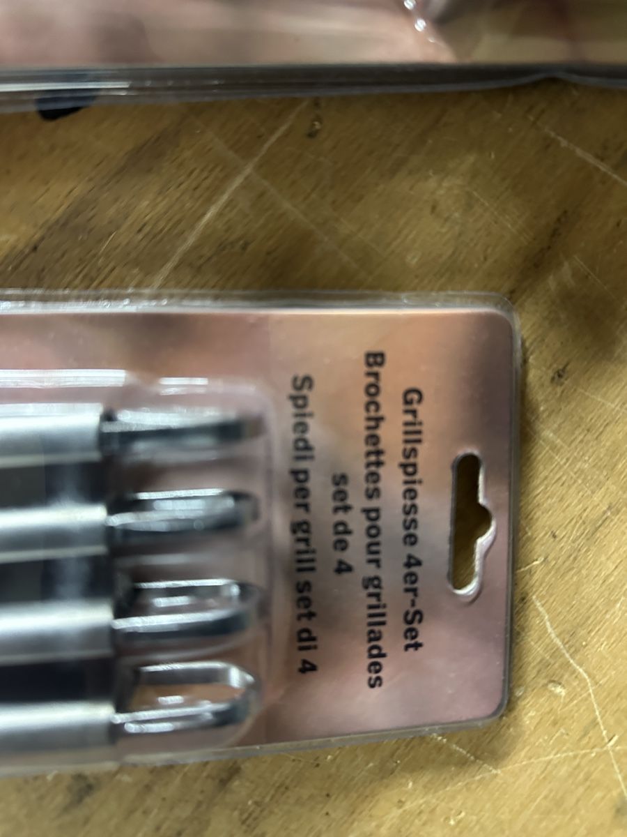 Forchette: Grillspiess-Set 4er, Edelstahl 3 set – Nuovo e nell'imballaggio originale da Lüsslingen venduto da Roadrunner77 3