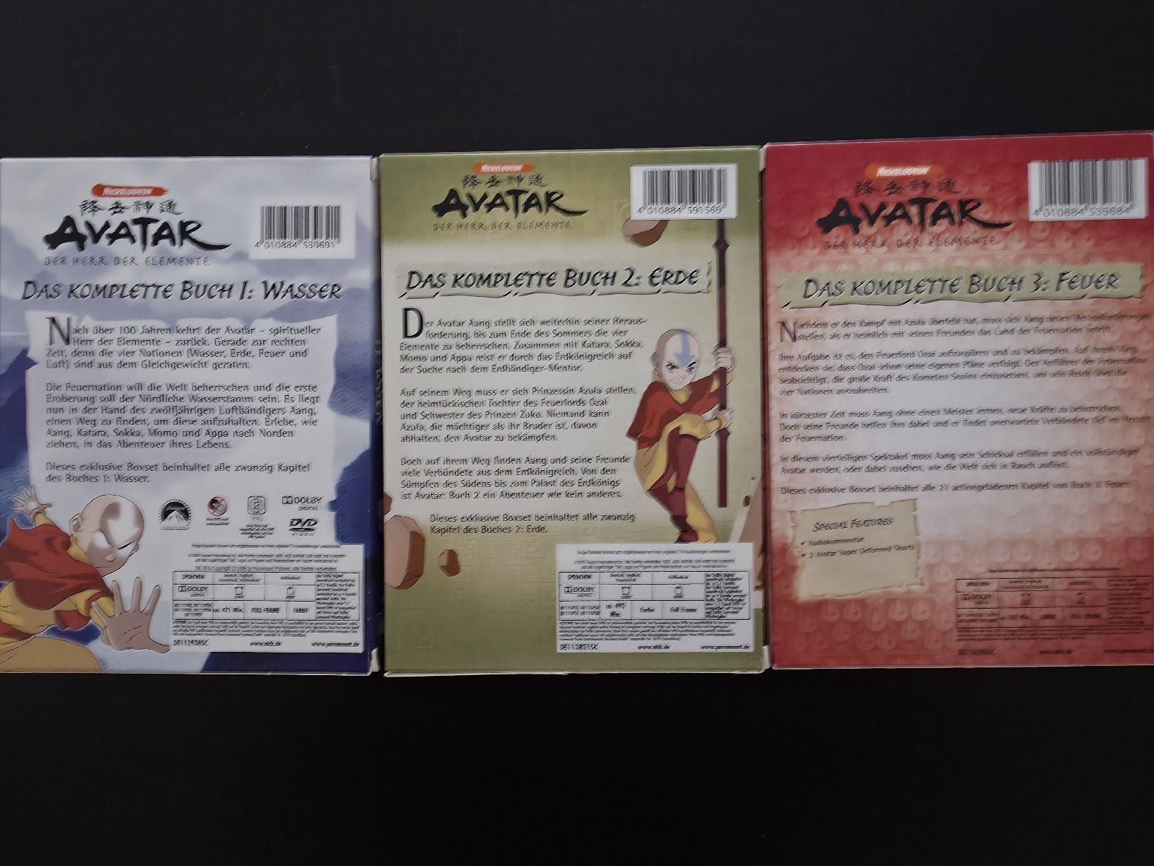 Tutti i DVDs: Avatar: Der Herr Der Elemente (Gesamtausgabe) – Usato da Schöftland venduto da Rob5000 1