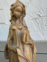 Vintage-Statue Madera von Santa Barbara Heiligen Barbara