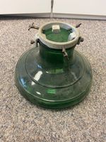 Antiker Weihnachtsbaumständer Glasgrün Metall