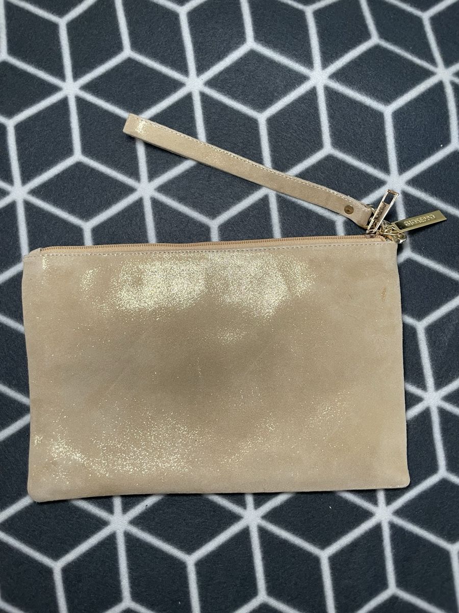 Taschen für Damen: Clutch Gioseppo beige mit Perlen  – Gebraucht aus Rheineck von cha_p9qy 2