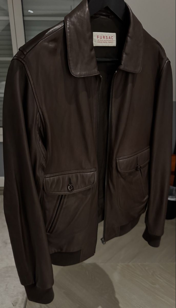 Giacche: De Fursac - Leather Bomber Jacket - M – Nuovo (secondo la descrizione) da Collonge-Bellerive venduto da alejan_0984 3