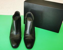 Jil Sander Stiefeletten, Leder, Schwarz, Gr. 38, Top!