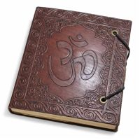 Lederbuch Tagebuch Leder Notizbuch Kladde Larp OM13x11cm