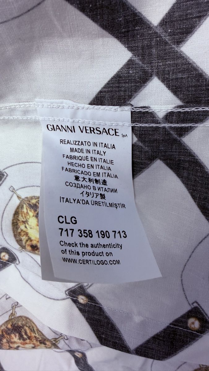 Versace Camicie: Versace Hemd, Grösse 48, selten getragen, Original – Usato da Rotkreuz venduto da perlengott 3