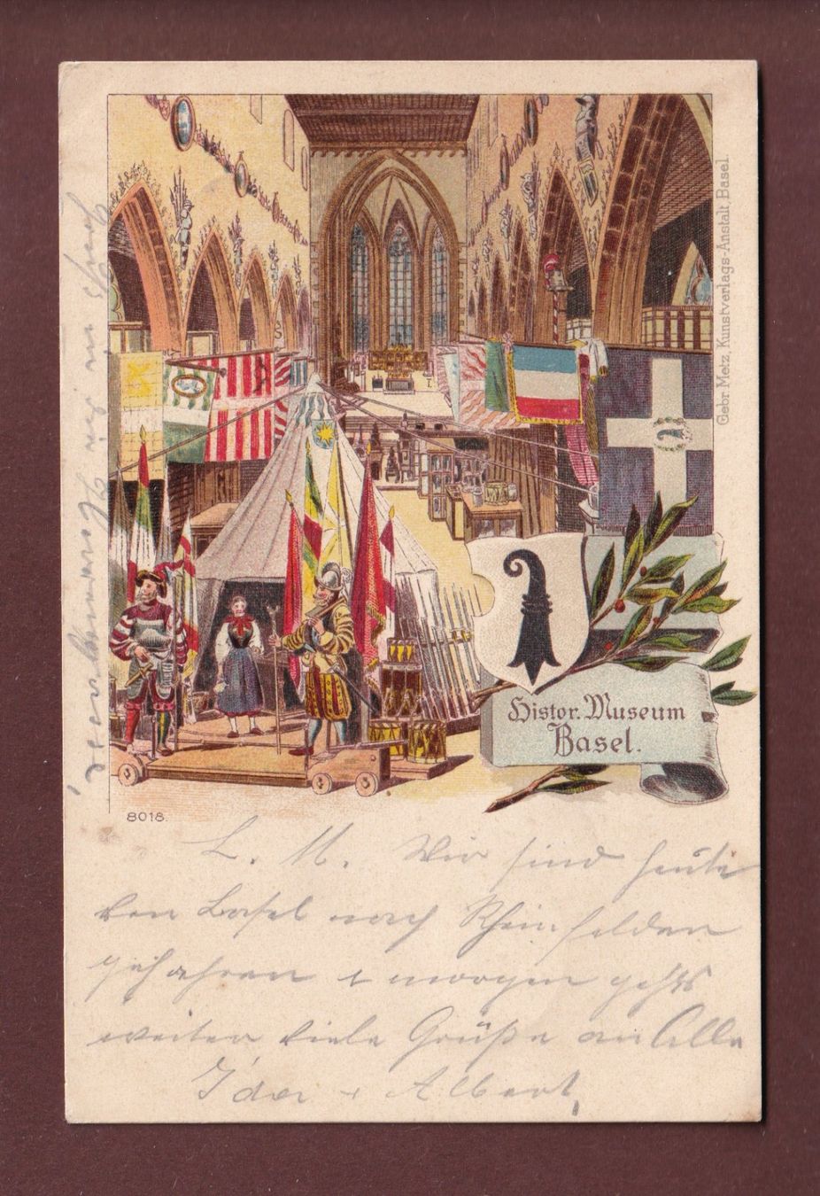 Cartoline postali: BASEL - Historisches Museum - 1904 // kleiner Eckbug // – Usato da Pully venduto da nicecards