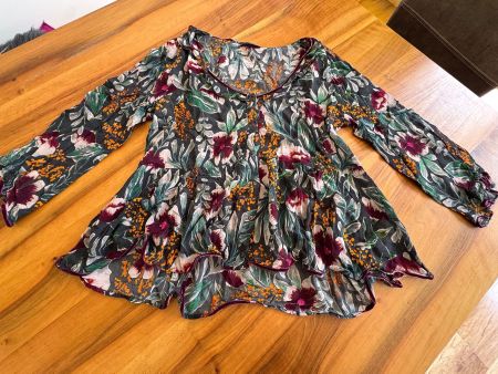 NILE Damen Traum Sommerbluse Blumenmuster Grösse S Top