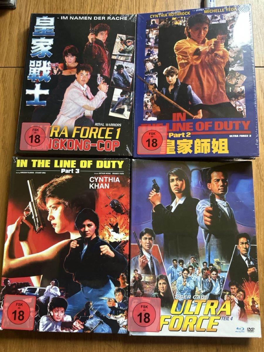 Tutti i DVDs: Ultra force 1-4 DVD neu Mediabook – Nuovo e nell'imballaggio originale da Benken ZH venduto da Audi-erich