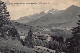 Kurhaus Ottenleuebad, Lichtbild, gelaufen 1928
