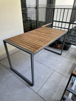 Gartentisch Holz Metallwaage Guter Zustand