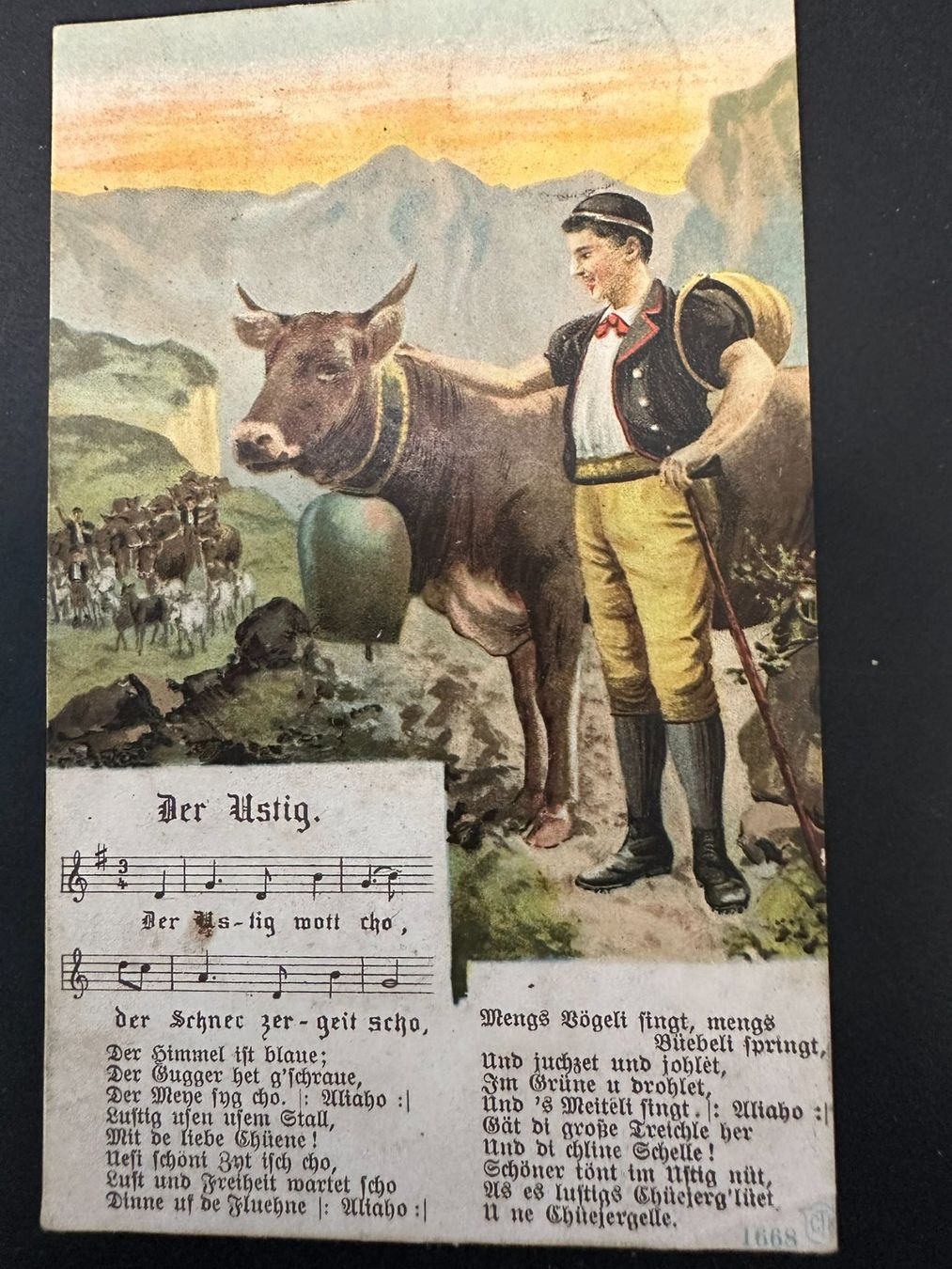 Cartes postales: Der Ustig – D'occasion à Lyssach par Zsag