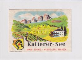 Etikette - Kalterer-See (Jakob Schmid, Berneck) /bd