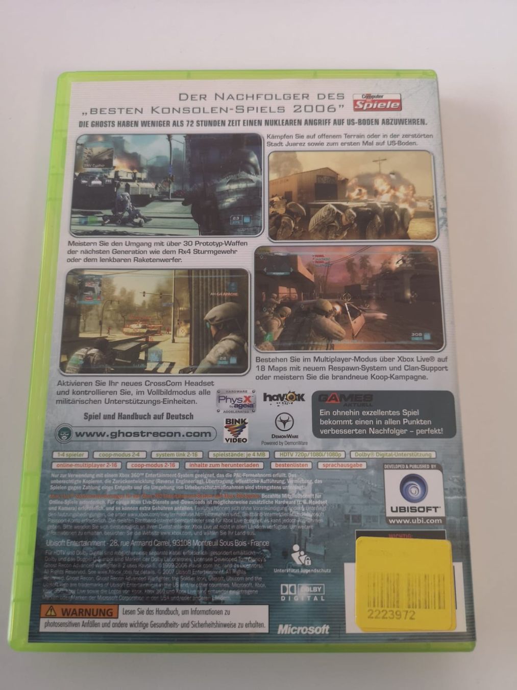 Giochi: Ghost Recon 2 (XBOX 360) – Usato da Herisau venduto da Seyashop1 2